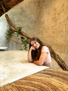 woman poses in SFER IK Tulum